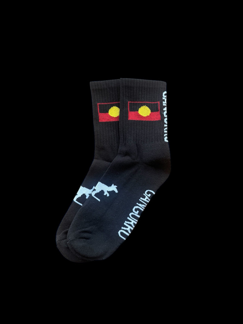 Aboriginal Flag Socks
