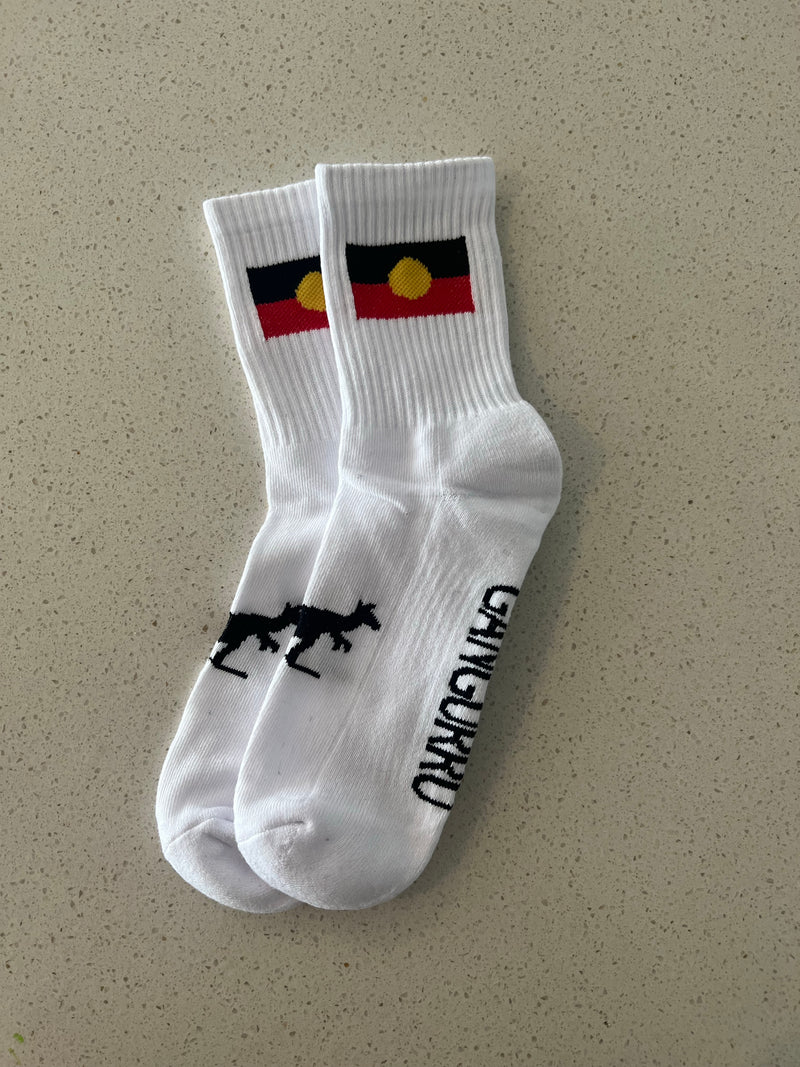 Aboriginal Flag Socks